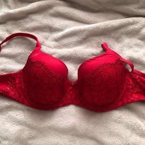 Victoria's Secret Red Lace Bra